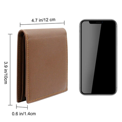 Amlion Custom Engraved Wallets Personalized Photo Leather Wallet Men,Husband,Dad,Son,Personalized Gifts (Style 1)