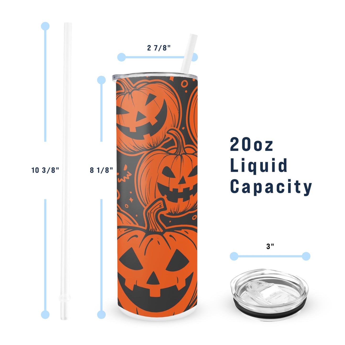 Hogg 20 oz Halloween Travel Mug, Pumpkin Tumbler, 20 oz Insulated Stainless Steel Halloween Coffee Tumbler, Spooky Season Decor, Spooky Cups, Witchy Stuff, Fall Decorations