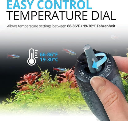 Fluval M 100-Watt Submersible Aquarium Heater – Compact, High-Performance, Reliable Heating For Fresh & Saltwater Tanks