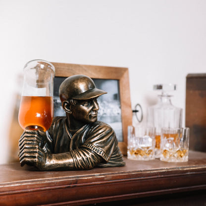 Foster & Rye Baseball Wine Holder - Single Wine Bottle Holder Baseball Player - Funny Wine Holder - Holds 1 Standard Wine Bottle Set of 1