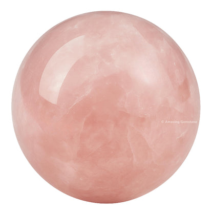 Amazing Gemstone Rose Quartz Crystal Ball - 1 Inches Crystal Sphere Meditation Balls for Witchcraft and Decorative Balls - Crystals and Healing Stones Beginners Gift (Pack of 1)