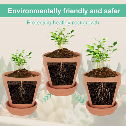 CUZZME 4 Inch Clay Pot for Plant with Saucer, Flower Pot with Tray, 12 Pack Small Terra Cotta Plant Pot with Drainage Hole, Terracotta Pot for Indoor Outdoor Plant, Great for Plants (4inch 12Pack)