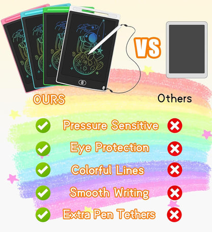 20 Pack LCD Writing Tablet for Kids Bulk, 8.5 Inches Reusable Doodle Board, Writing Tablet for Kid, Painting Pads Education Bulk Toys Class Party Favors Gifts for Kids 3-8