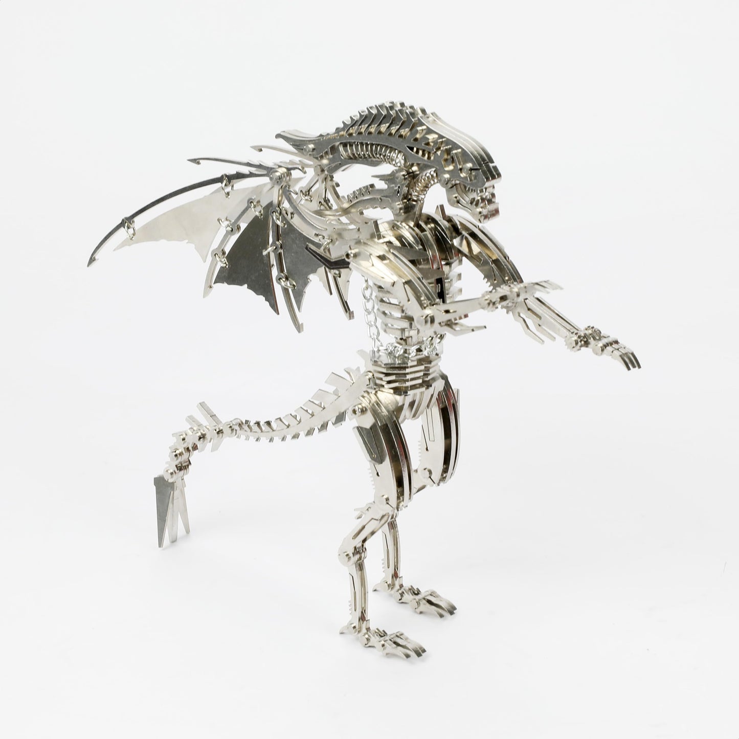 KOLOTESANE 3D Metal Puzzle for Adults, Alien Beast Animal Mechanical Model Kit, Precision Laser-Cut DIY Assembly Desk Sculpture, Unique Steampunk Home Decor Gift for Men and Teens
