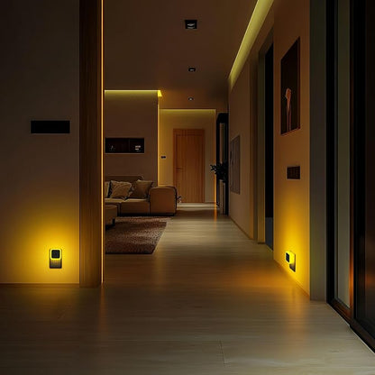 Sujeet Night Light, Night Lights Plug into Wall 8-Pack, Nightlight Plug in Night Light, Dusk to Dawn Night Lamp Led (Amber)