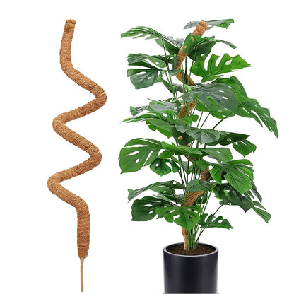 Moss Pole for Plants，Bendable Moss Pole for Plants Monstera，Handmade Coir Plant Support Stakes for Potted Plants, Pothos (48Inch)