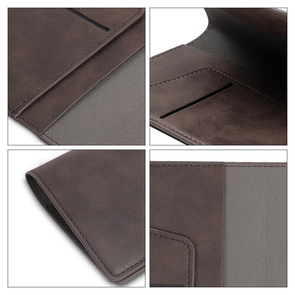 PYD Life 6 Pack Passport Holder Cover Leather Blanks 5.7" x 8.3" Brown for Glowforge Xtool Laser Engraving,Passport Case Travel Wallet for Silhouette Curio 2 Foil Transfer