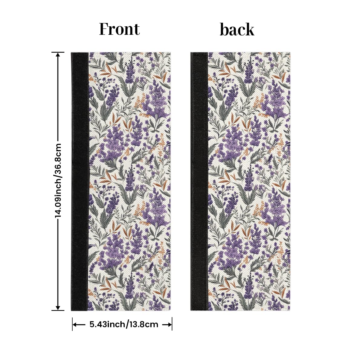Pardick Refrigerator Door Handle Covers Set of 2, Lavender Fridge Handle Covers Appliance Handle Covers Protector for Microwave Oven Stove Dishwasher, Keep Your Kitchen Appliance Clean