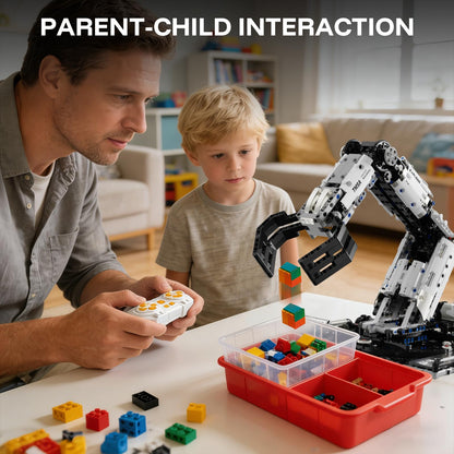 HPROMOT Building Toys STEM Robotics Arm Kits, 1029 PCS APP & Remote Control Robot Toys for Kids Ages 8-16, Engineering Technic Coding Robotic Kit, Educational Science Set Birthday Gift for Boys Girls