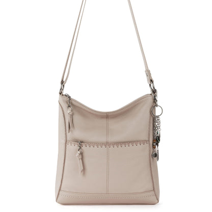 The Sak Lucia Crossbody in Leather, Adjustable Crossbody Strap, Sand Stitch