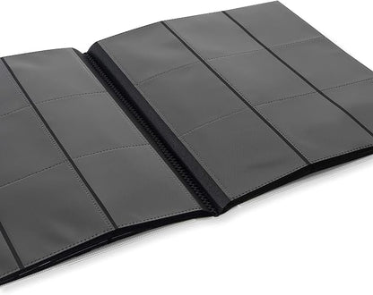 Vault X 9 Pocket Standard Strap Binder, Holds 360 Trading Cards in 20 Side-Loading Pages (White)