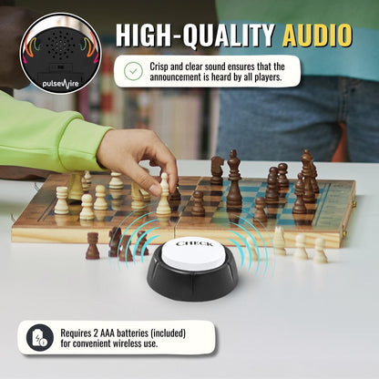 PulseWire Check Button | Novelty Chess Sound Button