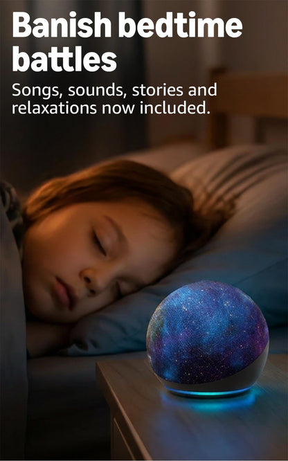 Amazon Echo Dot Kids (newest model), Smart speaker to enjoy age-appropriate audiobooks, interactive games and Alexa+ experiences to create and learn, Stardust design