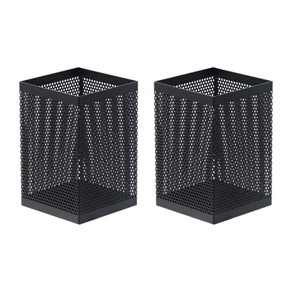 Comix Mesh Pen Holder Desk, Wire Pencil Holder with Foam Pad and Non-Slip Bottom Office Supplies Desk Organizer for Home Office School, 2 Packs