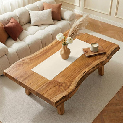 Classic Linen™ by D'Moksha Ivory Table Runner 48 Inches, 100% Pure Linen, Coffee Table Runner, 14 x 48 Inch for Dresser Tables- Summer