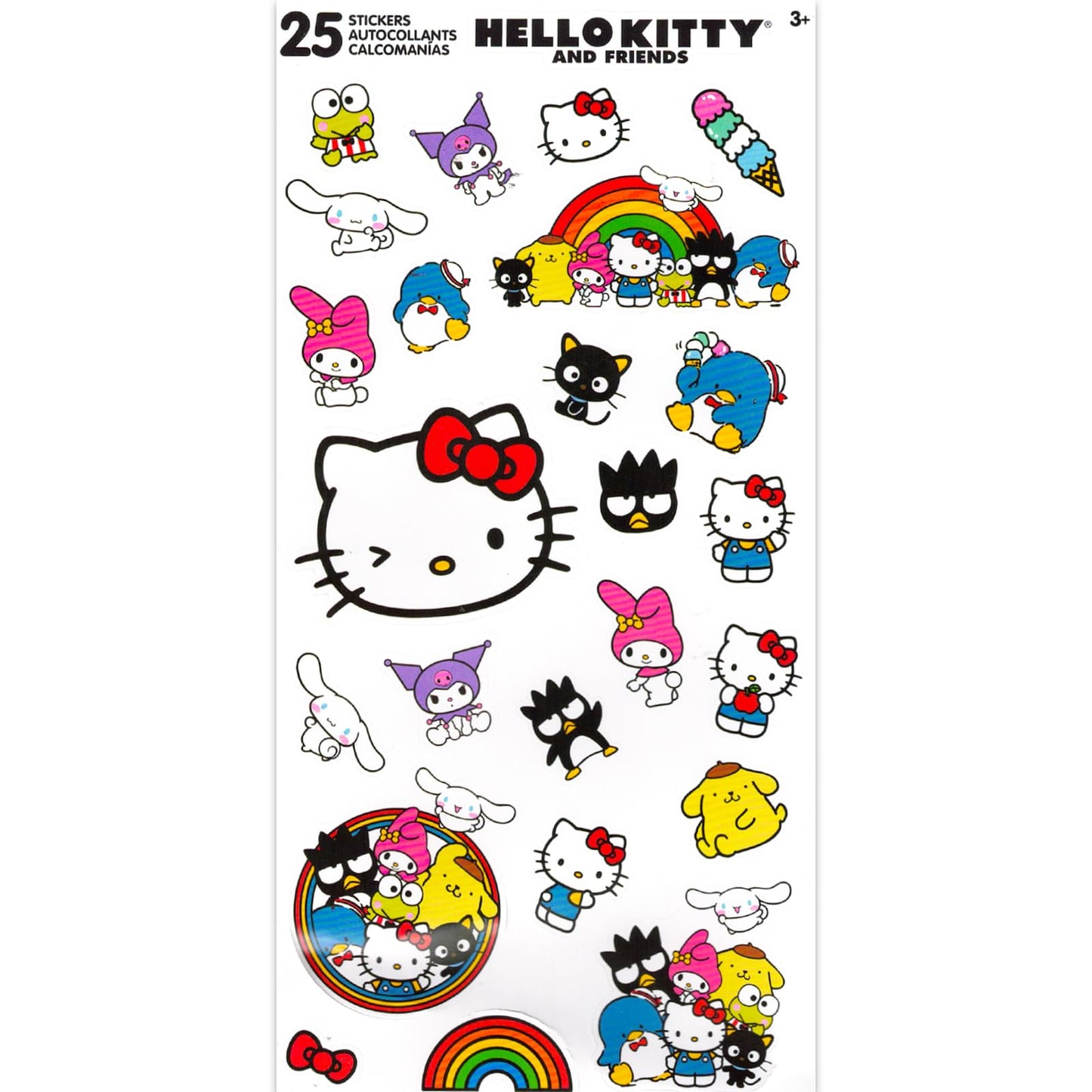 Hello Kitty Party Favor Bags Set - Bundle with 6 Drawstring Bags for Kids with Stickers and More | Hello Kitty Birthday Party Supplies