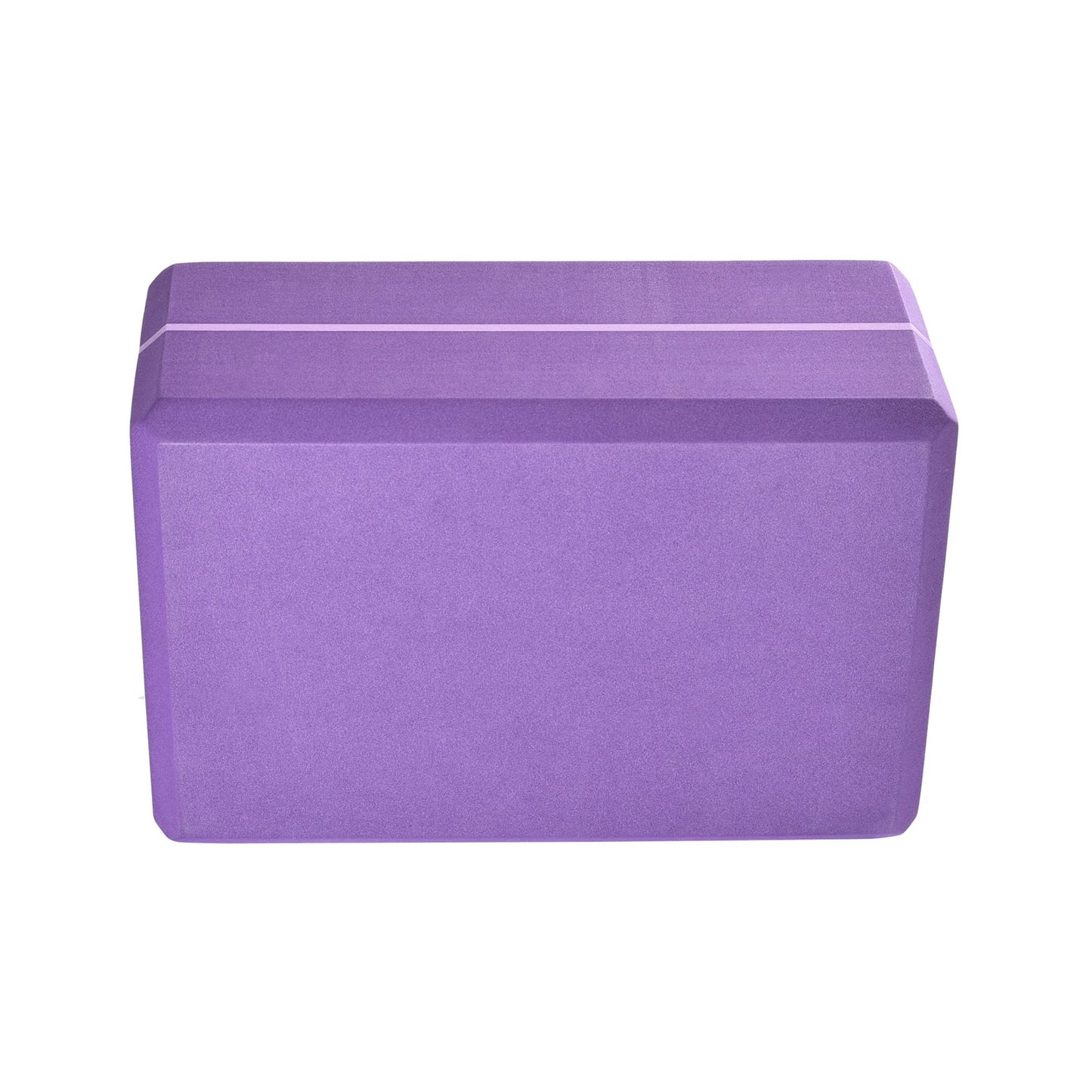 Hugger Mugger 4 in. Foam Yoga Block - Strong and Stable, Beveled Edges for Comfort, Most Favored Block Size, Helps with Alignment and Support in Many Poses