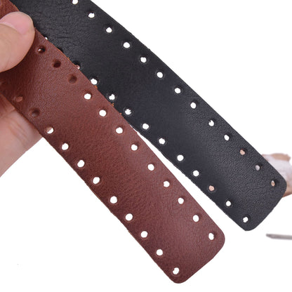 Tas Trost Cowhide Leather Lever Wrap For Lever Action Rife, Shotgun For Hunting Shooting (Brown ×1，Black×1, 6inch)