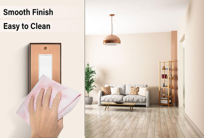 Henne Bery Soft Modern Decorative Wall Plate Switch Plate Outlet Cover (Single Decorator 2PK, Antique Copper)