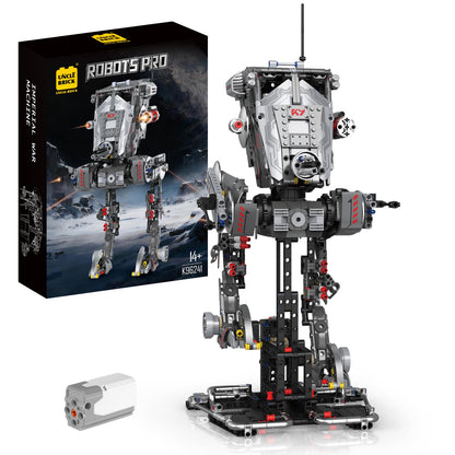 UNCLE BRICK Mechanical War Robots Building Blocks Sets,Interstellar War Walking Robot,Manual Rotation and Electric Drive,STEM Toys for Aged 8-13,A Perfect Birthday for Model Collectors
