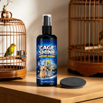 Acting Cage Cleaner, Bird Cage Spray Solution, Droppings Breakdown Formula with Odor Control, Hygienic Pet Cages Liquid, Bird Habitat Cleaning Spray for Home
