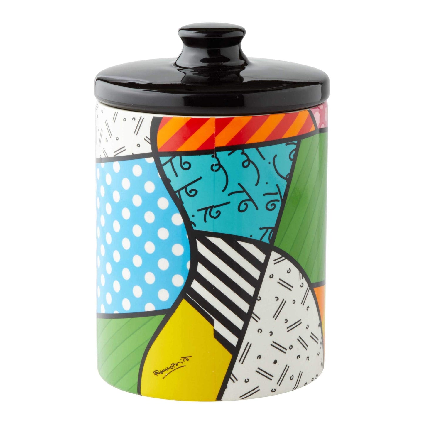 Enesco 6004977 Disney by Britto Mickey Mouse and Pluto Candy Jar Canister, 6 Inch
