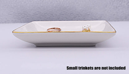 Topthink You Are Amazing and Strong - Inspirational Thank You Gifts for Women- Ceramic Jewelry Holder Ring Dish Trinket Tray