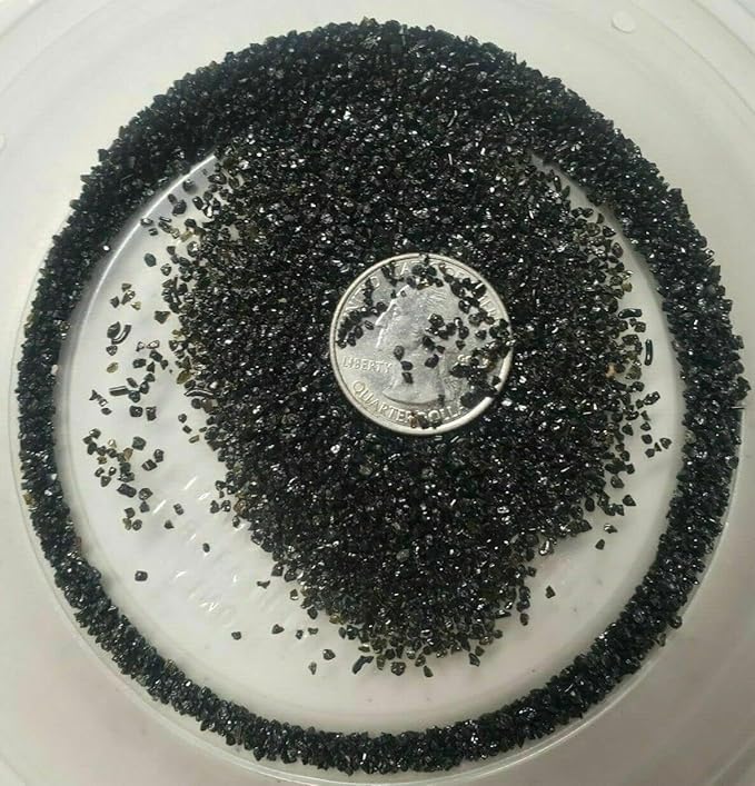 TheFrogHouse Black Aquarium Sand Substrate (45lbs)