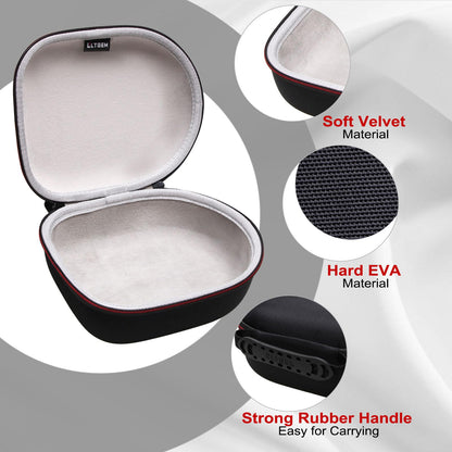 Headphone Headset Case Compatible with Audio-Technica ATH-M20x/JBL/Raycon/Soundcore Anker/Sony/Beats/JLab/TOZO/Logitech/BERIBES/KVIDIO Headphones, Large Headphone Case Hard Shell(Deep Purple)