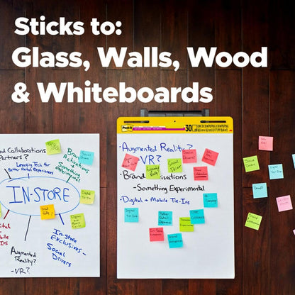 Post-it Super Sticky Easel Pad, 25 x 30 Inches, 30 Sheets Per Pad, 2 Pads, Large, White, Premium Self Stick Flip Chart Paper, Anchor Chart, Office Supplies & School Supplies, Great for Teachers and Students