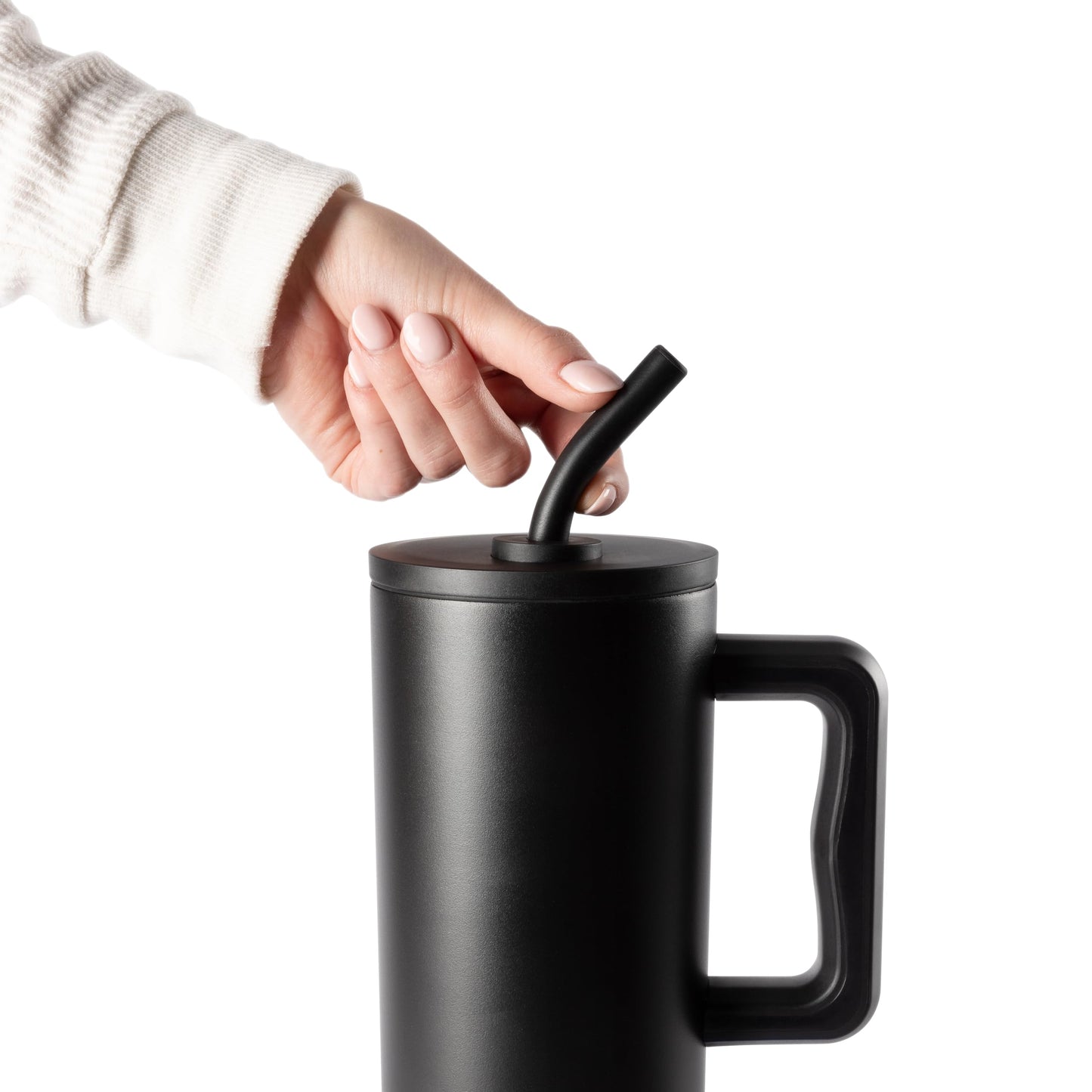 Simple Modern Halloween 40 oz Tumbler with Handle and Straw Lid | Leak-Proof Insulated Stainless Steel Water Bottle Travel Mug | Gifts for Women Men Him Her | Trek Signature | Black Cats