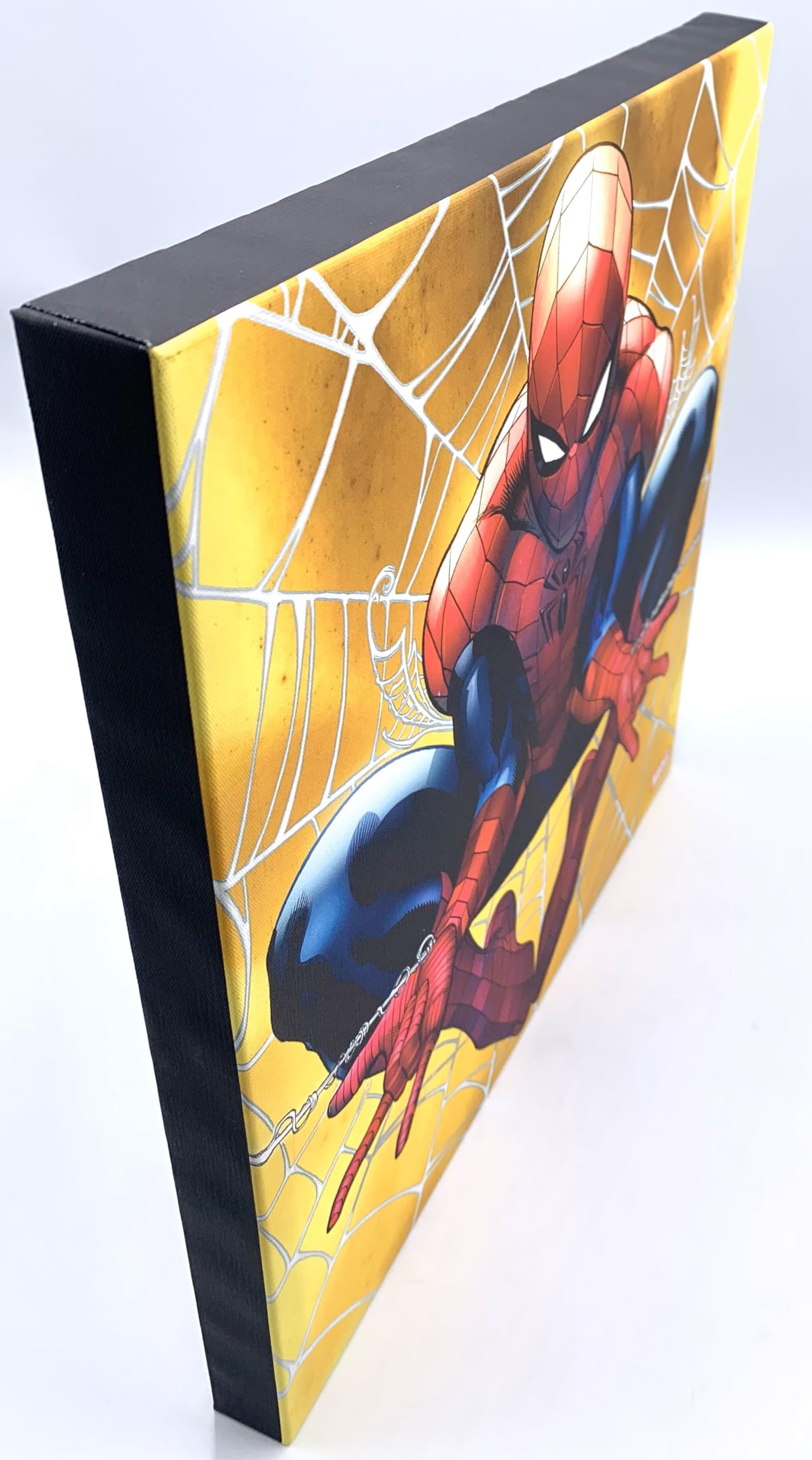 Silver Buffalo Spider-Man 15x15 inch Canvas Wall Art - Spiderman Shooting Webs Picture Poster Wall Decor