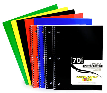 School Supply Boxes | Secondary School Bundle (1 Box) | Back to School Essentials Kit for Students & Teachers | Includes 1" Binders, College-Ruled Notebooks, College-Ruled Filler Paper, & More