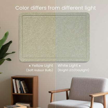 Lightomorrow Bulletin Board, 24 x 18 Inches Cork Board Alternative Decorative Felt Pin Board with Safe Removable Adhesives & 29 Push Pins for Home Office Classroom Walls-Sage