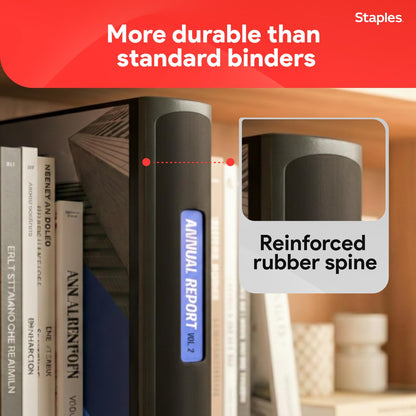 Staples Better 3-Inch D-Ring Binder, Black – Heavy-Duty 3-Ring Binder for School & Office Storage