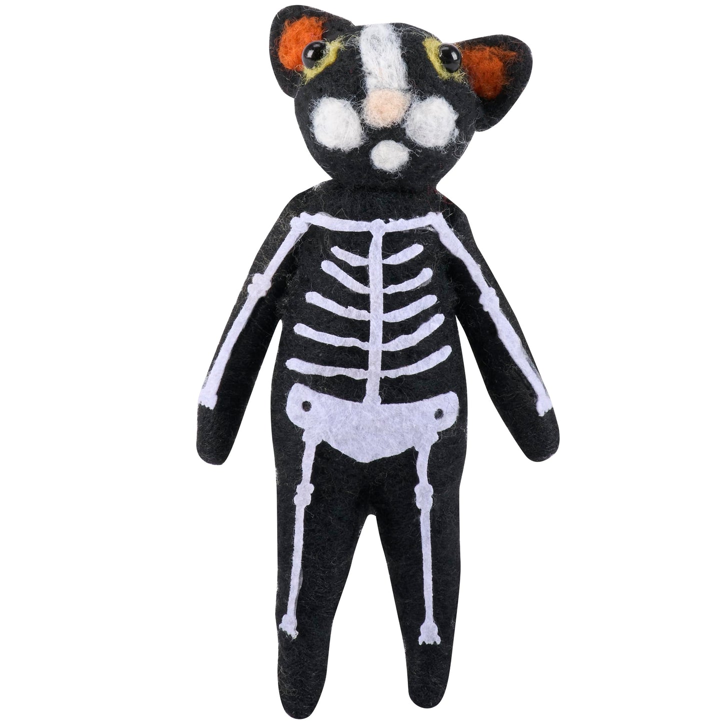 Primitives by Kathy Collectible Critter - Skeleton Cat, Coordinate with Our Other Collectible Critters/Figurines for a Delightful/Seasonal Display