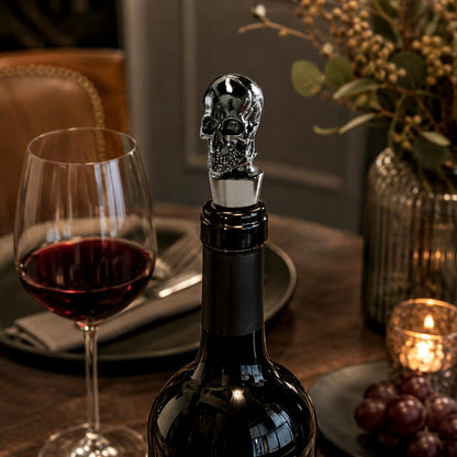 Gothic Skull Wine Stopper, Bottle Stopper Wine Saver, Reusable Wine Corks