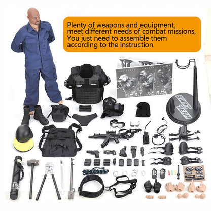 YEIBOBO ! Highly Detail Special Forces 12inch Action Figure SWAT Team (BREACHER)