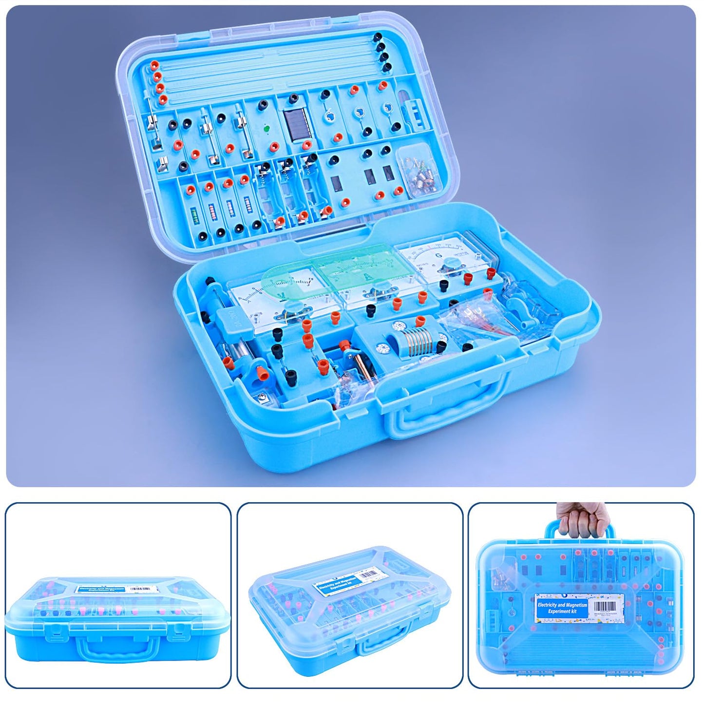 MATIFANER Physics Labs Basic Electricity Discovery Circuit and Magnetism Experiment kit for High School Students, STEM Kits for Learning Starter Electromagnetism Elementary Electronics