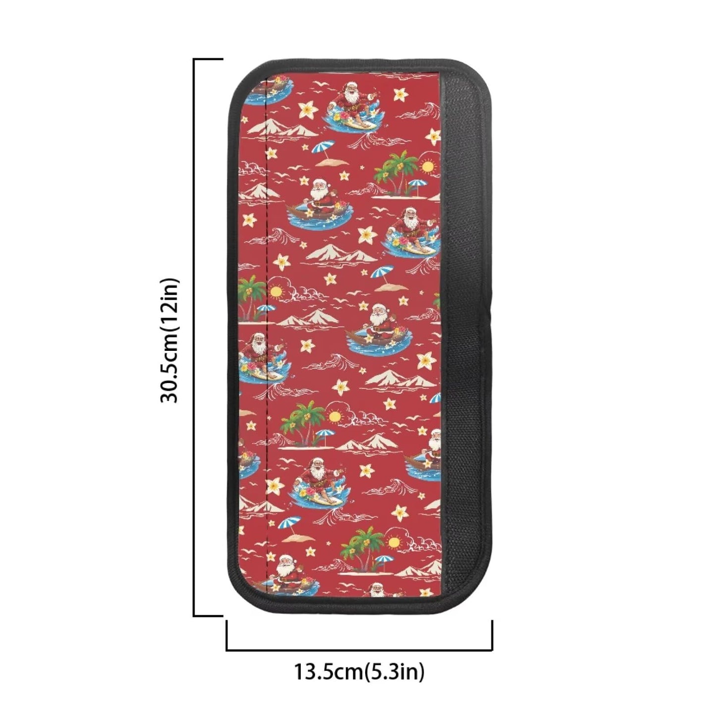 HUISEFOR Santa Claus Refrigerator Handle Covers Set of 4 Non-Slip Fridge Handle Covers for Microwave Oven Stove Dishwasher Handles Protector Christmas Decoration