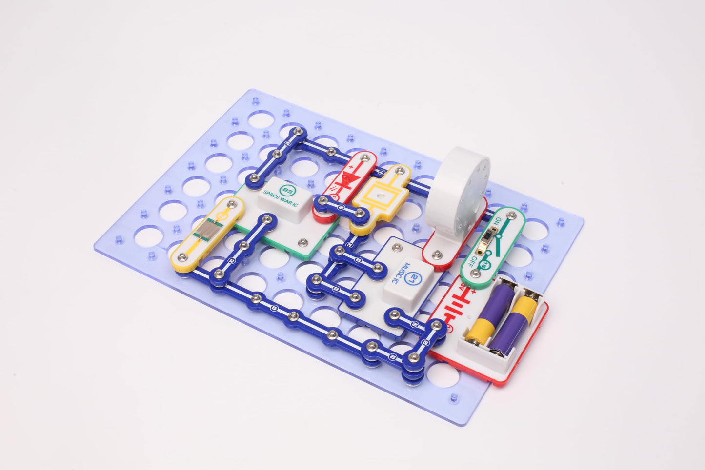 STEM Electronics Circuit Kit for Kids, Over 403 Projects, DIY Electronic Building Blocks, Science Experiment Kit, Educational Toy for Ages 8+ (Mixed Color, 403)