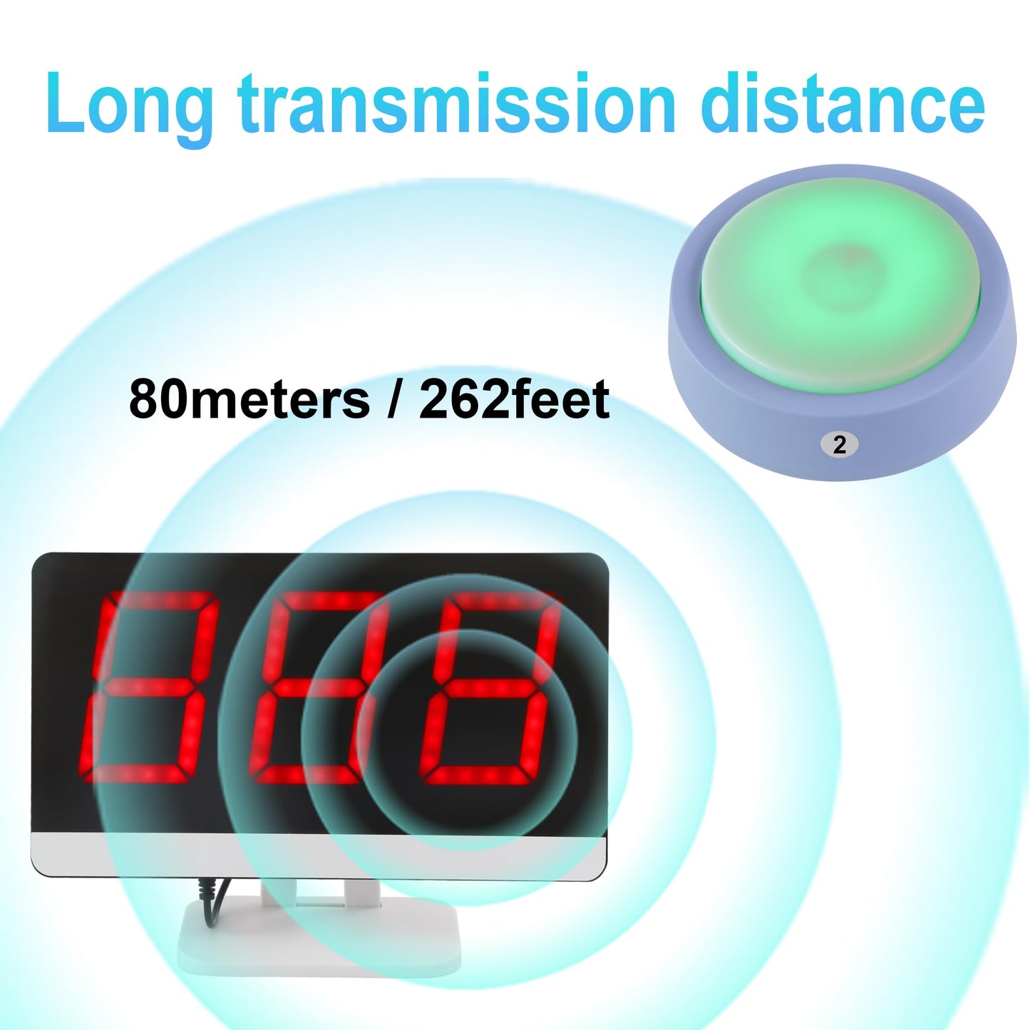 LOUKIENE Wireless Quiz Answer Game Buzzer System Gameplay 262ft for Game Show Family Game Nights Debate Contests in Companies Offices School Contest Classroom Trivia Nights (8 Buttons Set)