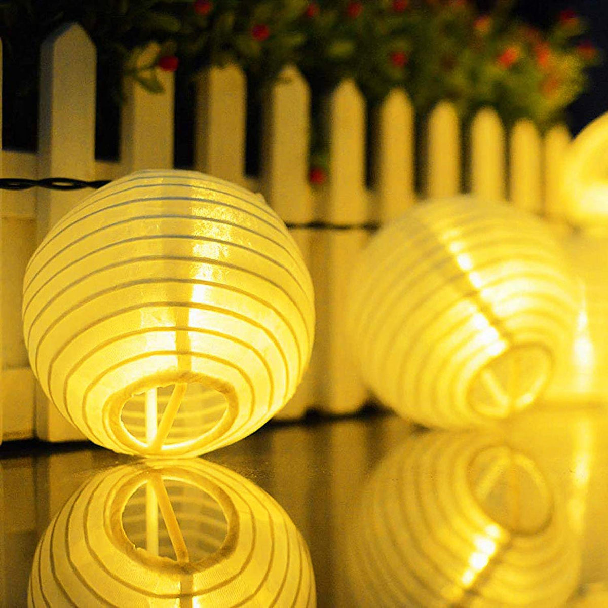 Novelty Place 6 inch White Paper Lanterns (Pack of 10) - Great Chinese/Japanese Home, Party & Wedding Decorations