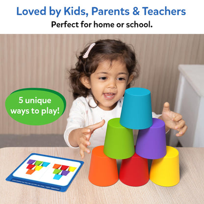 Skillmatics Silicone Rainbow Sorting Game - Learning & Educational Toy, Sorting, Counting & Sequencing Skills, Gift for Toddlers & Preschoolers Ages 3, 4, 5, 6