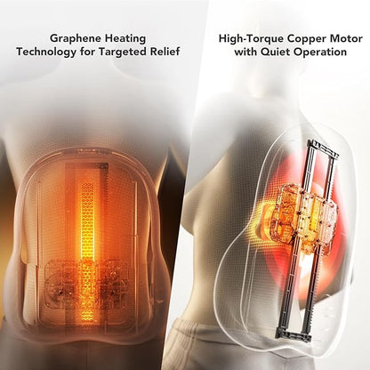 SKG Cordless Full Back Massager for Pain Relief Deep Tissue Up and Down 4D Shiatsu Back Massager with Heat Gifts for Men and Women Dad Mom Grandpa