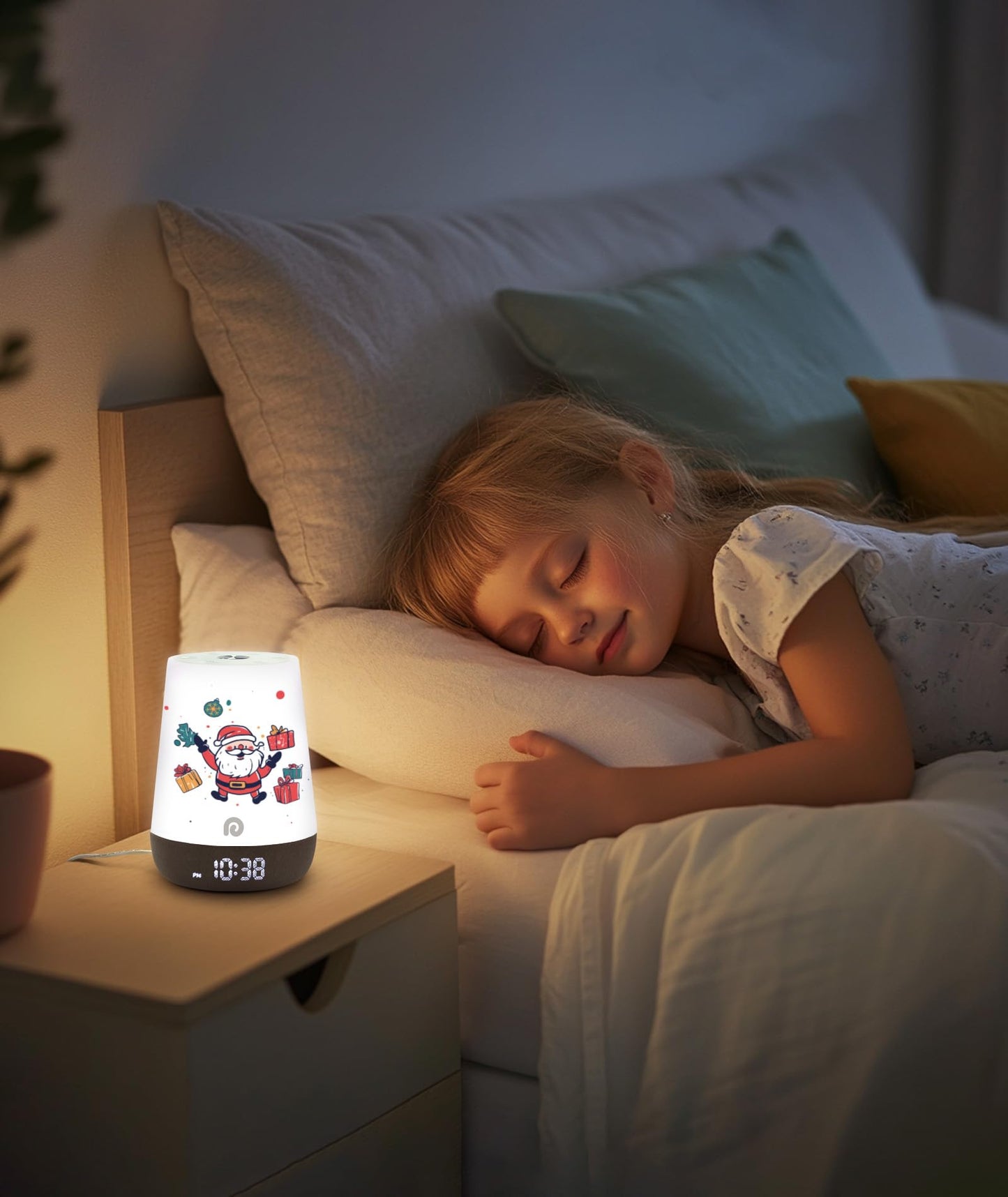 Dreamegg Sound Machine Baby - White Noise Sound Machine Baby With Night Light, Ok to Wake Alarm Clock, 34 Soothing Sounds, Sleep Trainer, Routine Builder, App Control for Kids Nursery Sleeping Bedroom