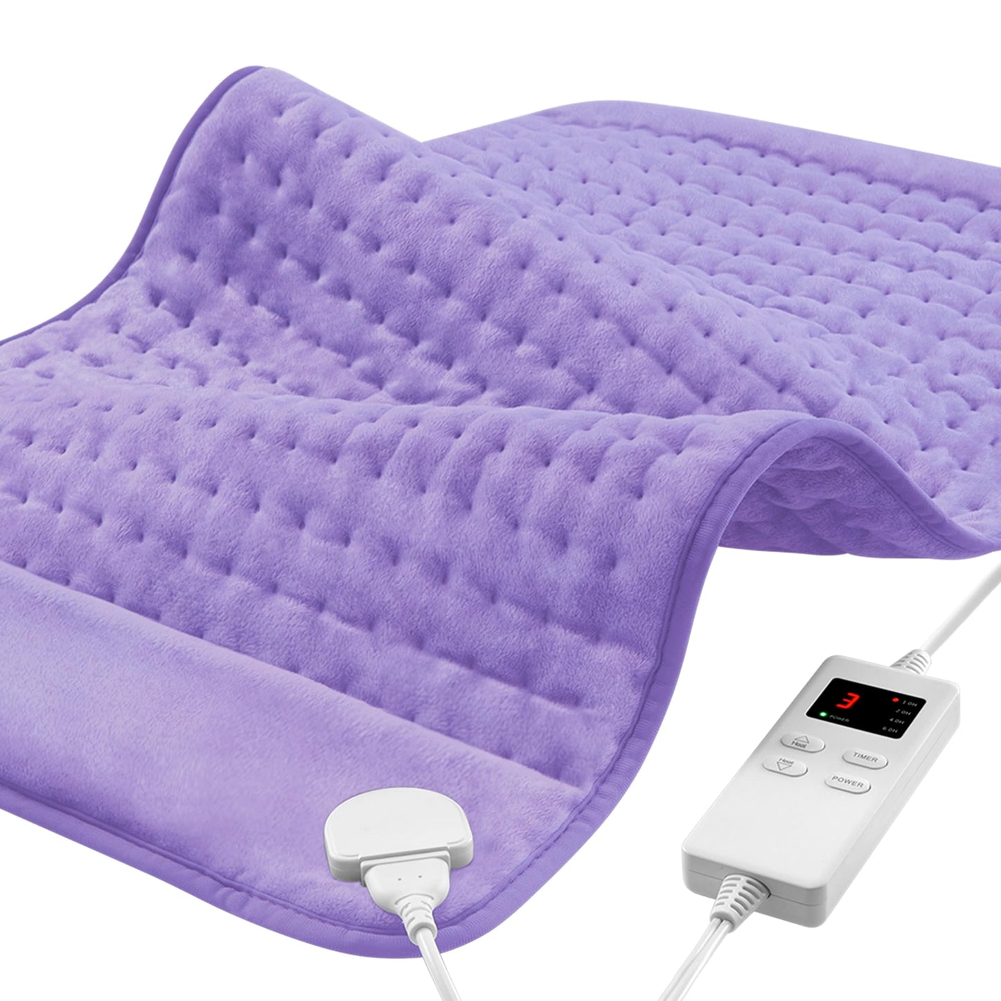 Heating Pad for Back, Large Heating Pads for Body Muscle Pain Cramps Relief, 6 Heat Settings Machine Washable Electric Heating Pad, Birthday Christmas Gifts for Women Mom