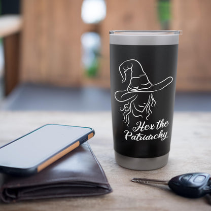 Hex The Patriarchy Halloween Witch Feminist Stainless Steel Insulated Tumbler