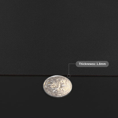 Zinkooat Leather Desk Mat,1.8mm Thick,15.75x63 Inch Desk Cover,Desk Protector Mat,Dresser Cover Top,Faux Leather Table Cover,Side Table Cover,Office Desk Cover,Office Table Cover(Black+Black,15.75x63)