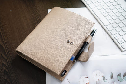 Moterm Leather Cover for HP Mini - with Back Pocket, Pen Loop and Card Slots(Pebble-Taupe)